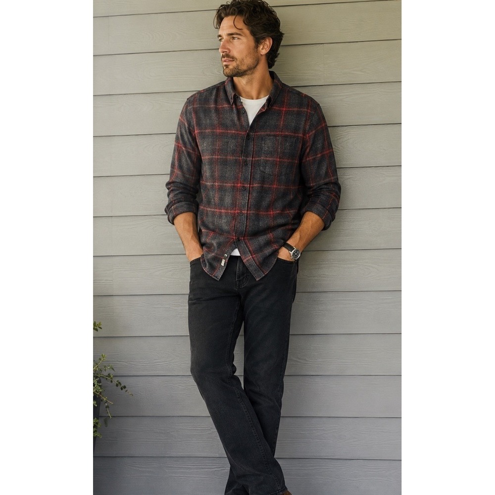 NEW Weatherproof Vintage Soft  Luke Flannel Long Sleeve Shirt Mens Small